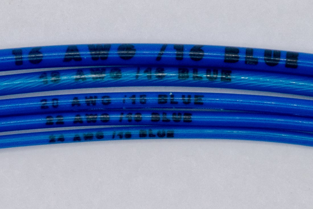 Marking sample image for Blue MS22759/16 wire