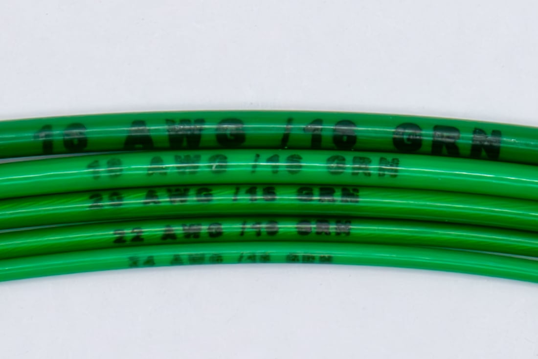Marking sample image for Green MS22759/16 wire