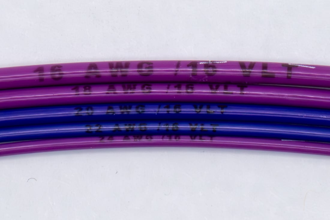 Marking sample image for Violet MS22759/16 wire