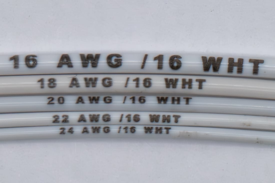 Marking sample image for White MS22759/16 wire