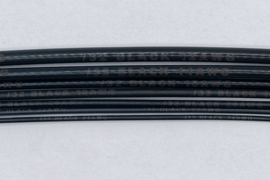 Marking sample image for Black M22759/32 wire