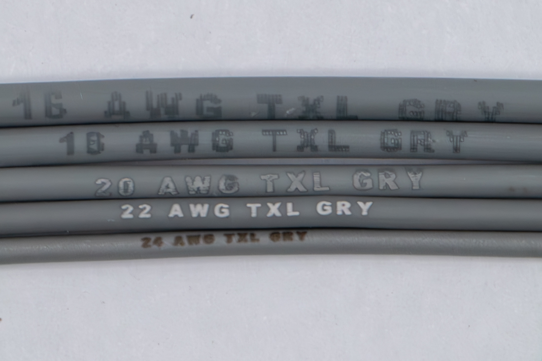 Marking sample image for Gray TXL wire