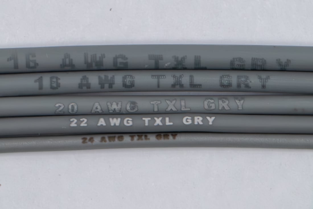 Marking sample image for Gray TXL wire